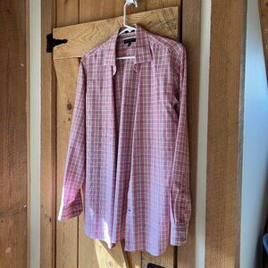 Banana Republic red white banana republic M dress shirt